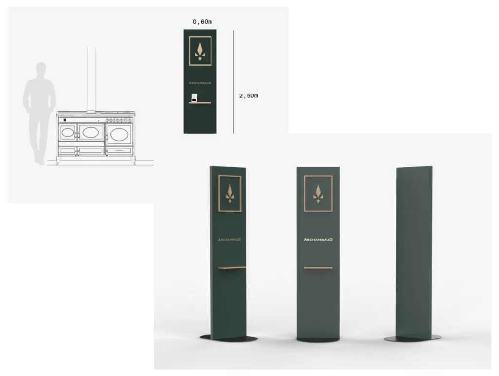 Comparaison de tailles des colonnes Archambaud.