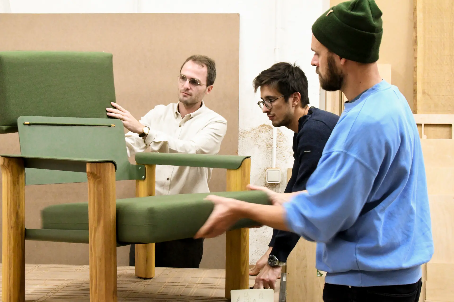 Assemblage Piano Piano en atelier